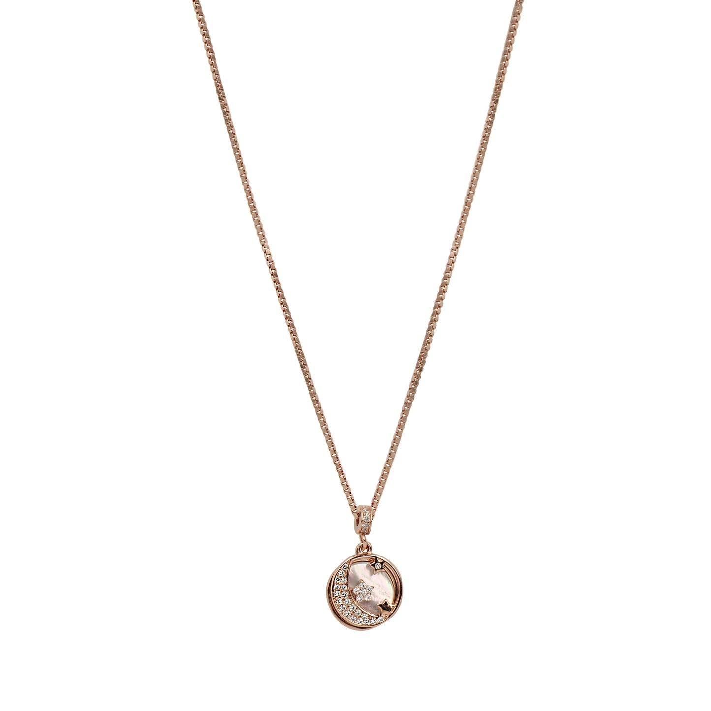 CIRCULAR RADIANCE CHAIN NECKLACE