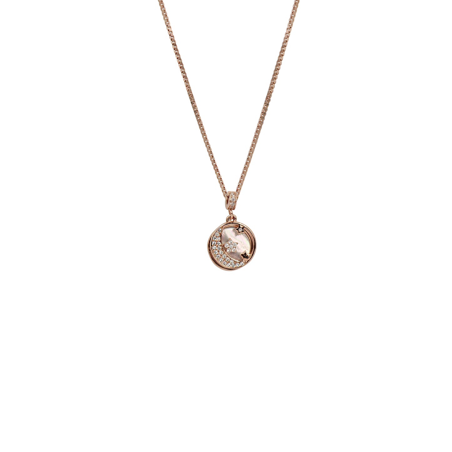 CIRCULAR RADIANCE CHAIN NECKLACE
