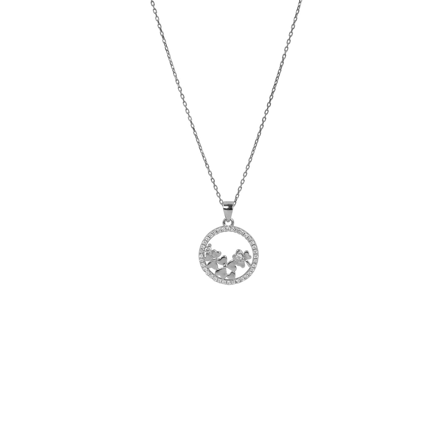 FLOWER CIRCLE OF LOVE NECKLACE