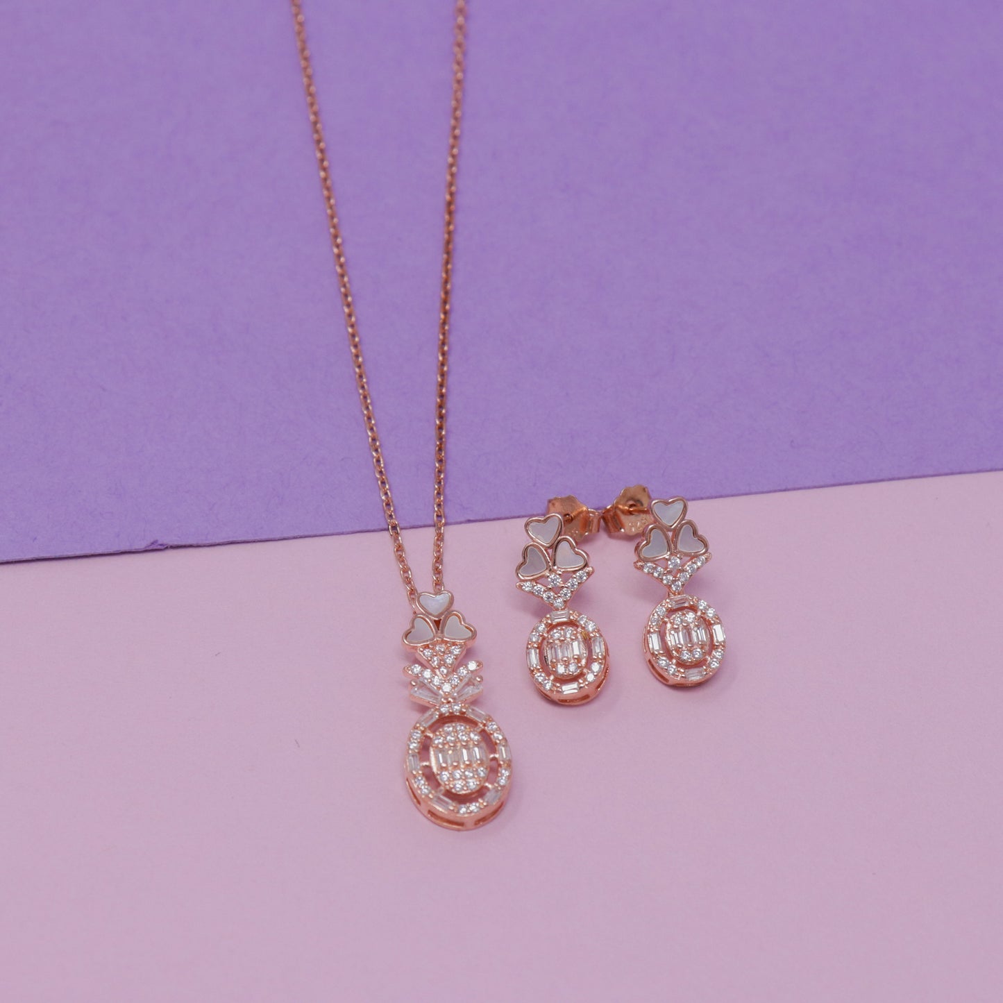 TIMELESS TREASURE CHAIN NECKLACE WITH EARRING
