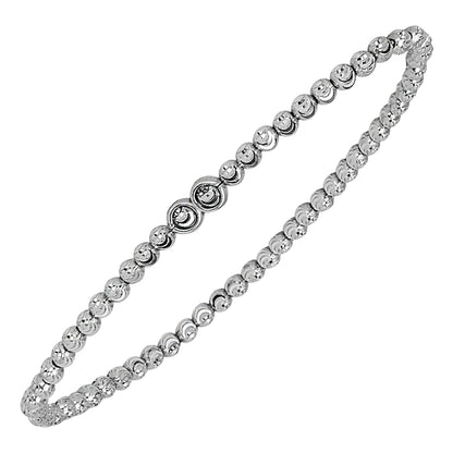 TRENDY SILVER BALL BRACELET