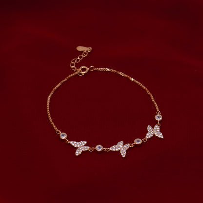 STYLISH TRIPLE BUTTERFLY BRACELET