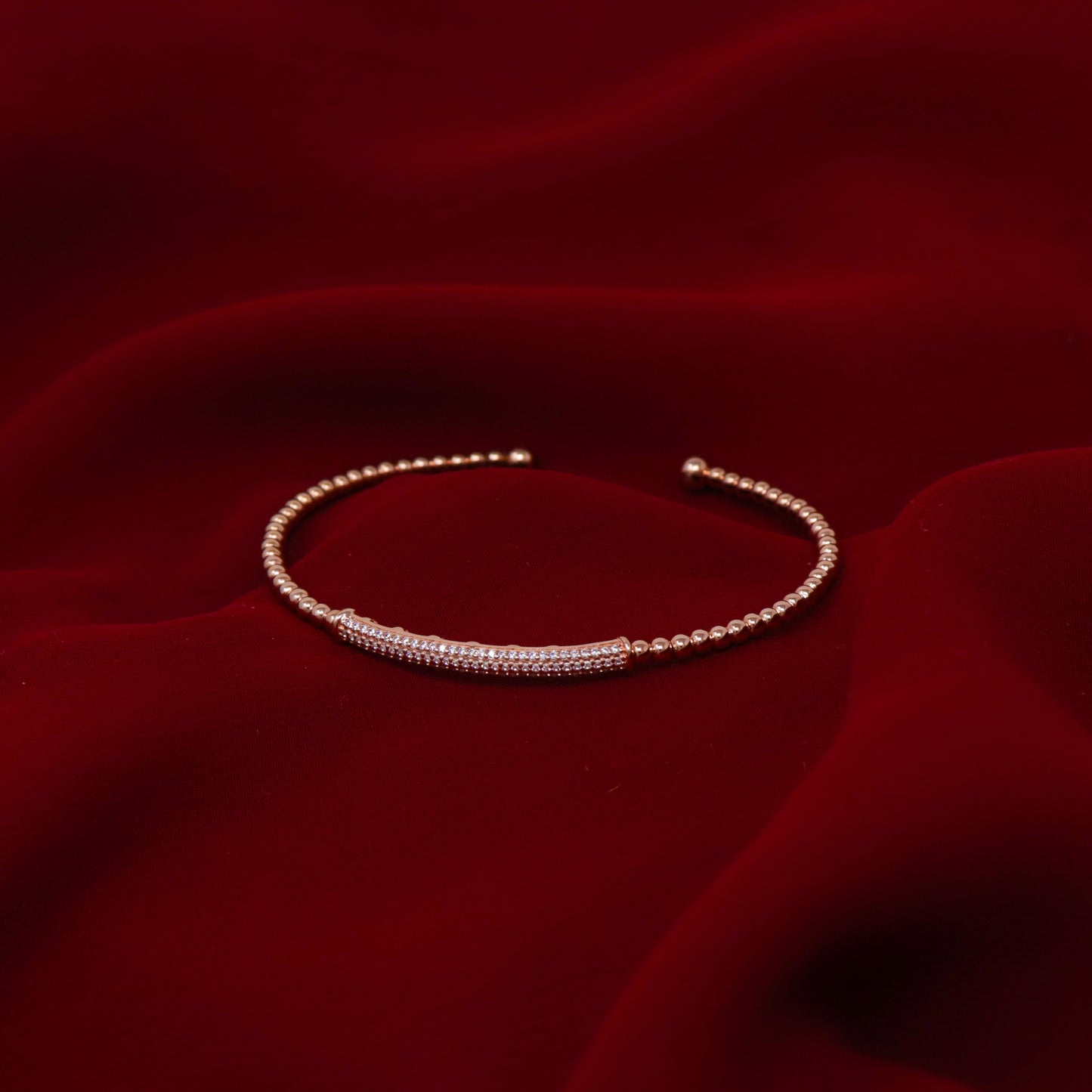 STUNNING SEMI ZIRCON BANGLE BRACELET