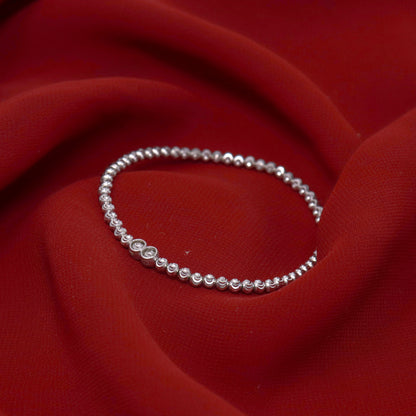 TRENDY SILVER BALL BRACELET