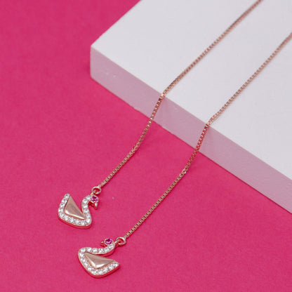 SUI DHAGA SWAN EARRING