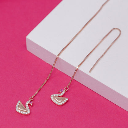 SUI DHAGA SWAN EARRING