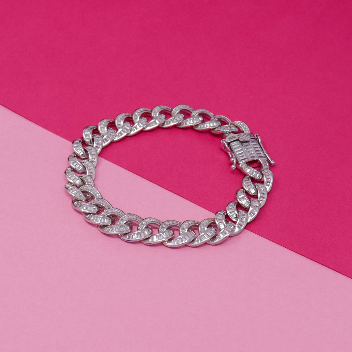 STYLISH LINK ZIRCON BRACELET