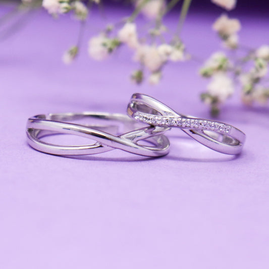 INFINITY BAND COUPLE RING