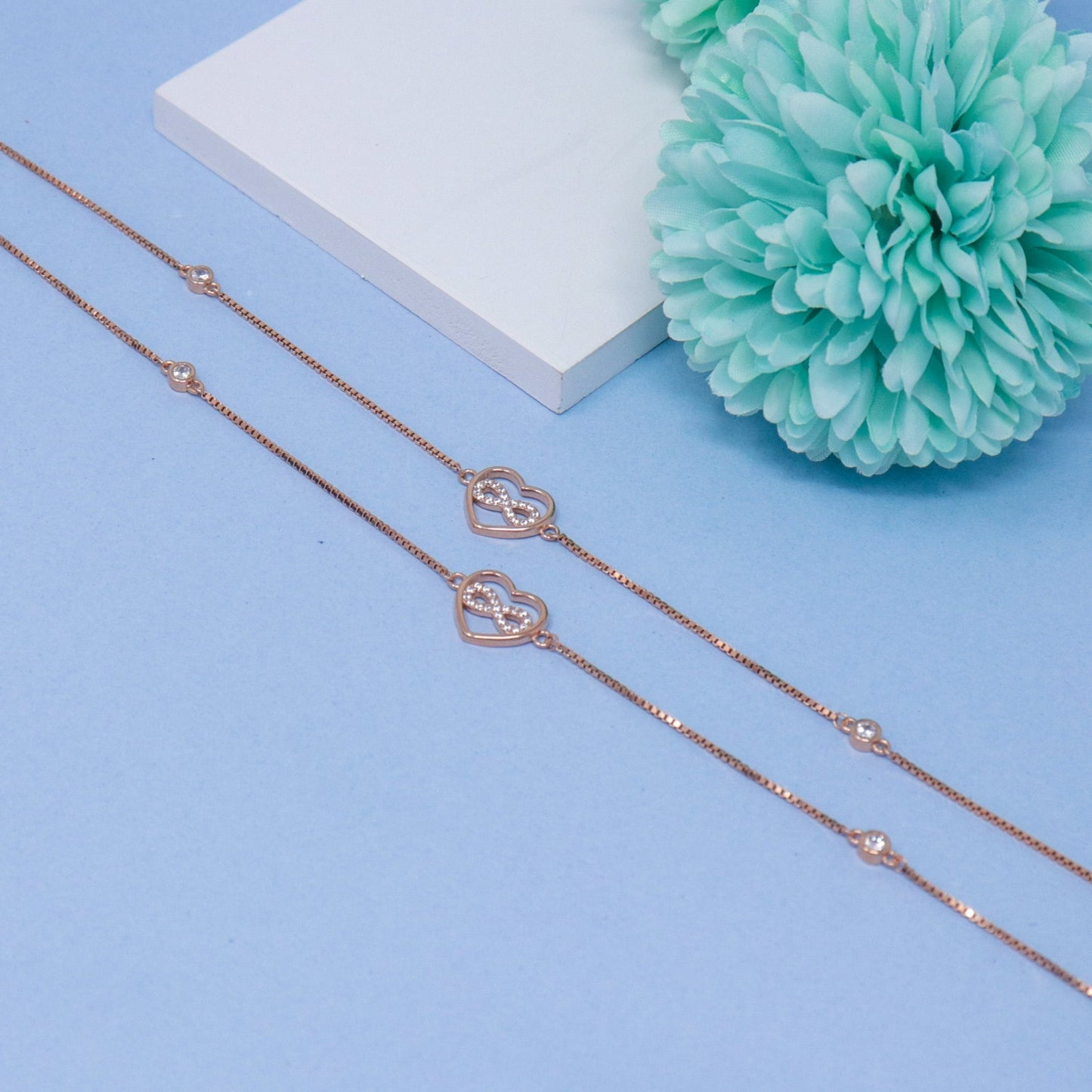 DAINTY HEART SILVER ANKLET