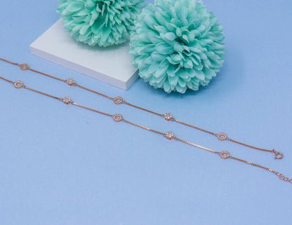 RADIANT CZ GLAMOUR ANKLET