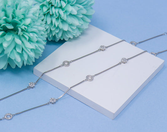 RADIANT CZ GLAMOUR ANKLET