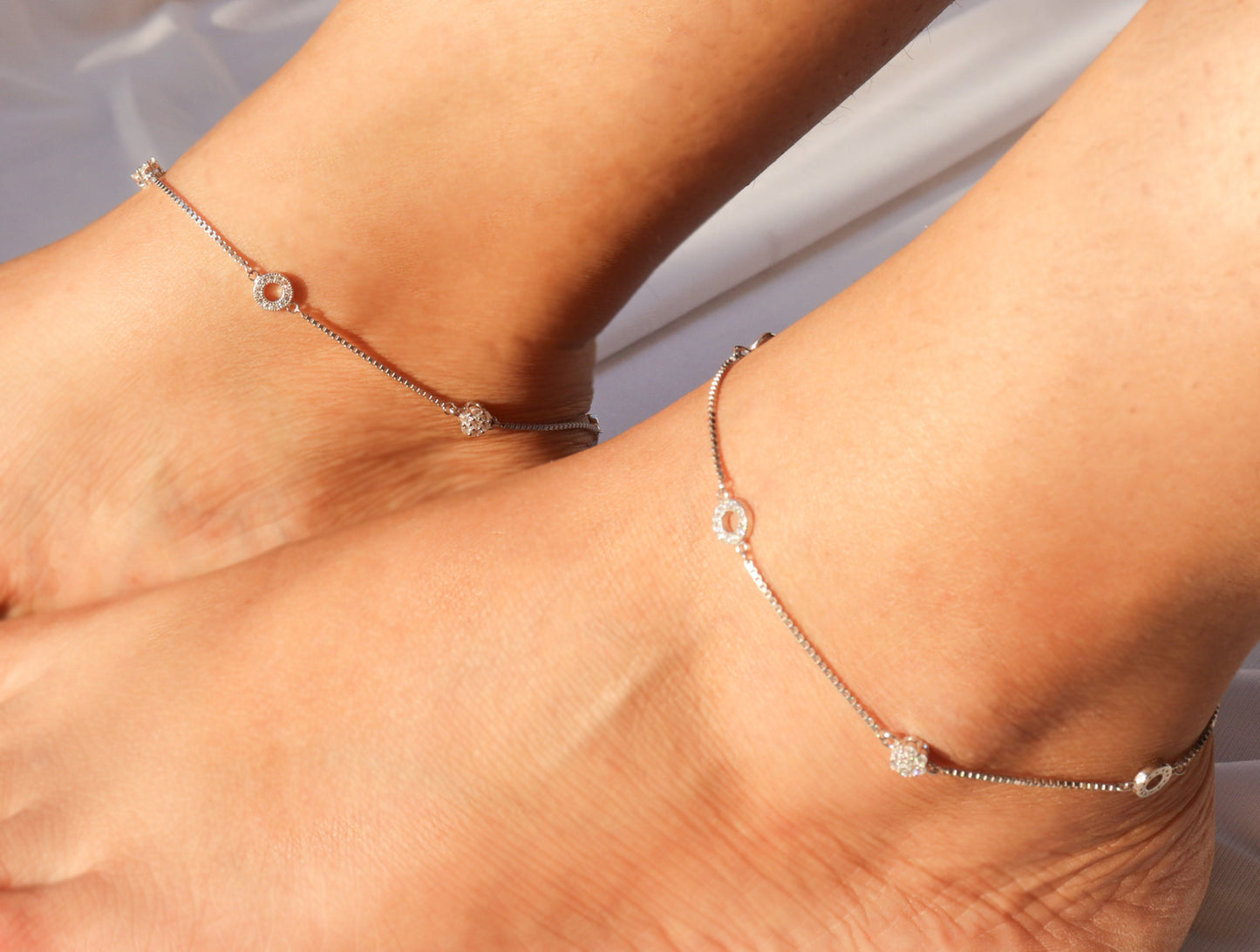 RADIANT CZ GLAMOUR ANKLET